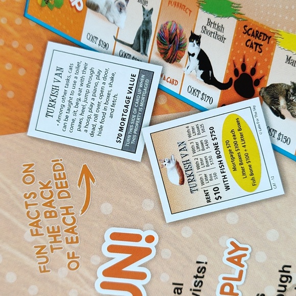 CATOPOLY board game from Late for the Sky.  New in box with cool playing pieces! - Picture 7 of 9